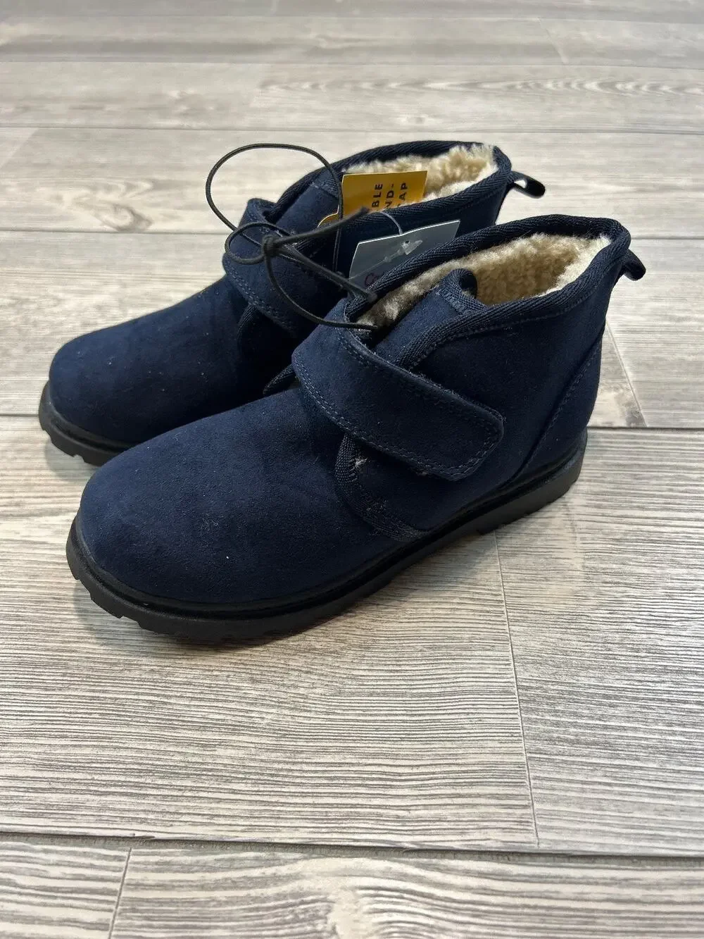 Cat & Jack Toddler Magnus Boots Navy Blue 11 NWT